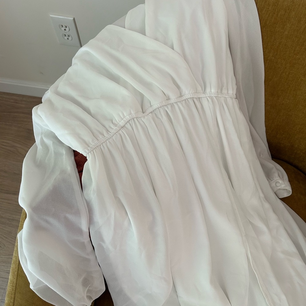 Lulu's White Maxi Dress